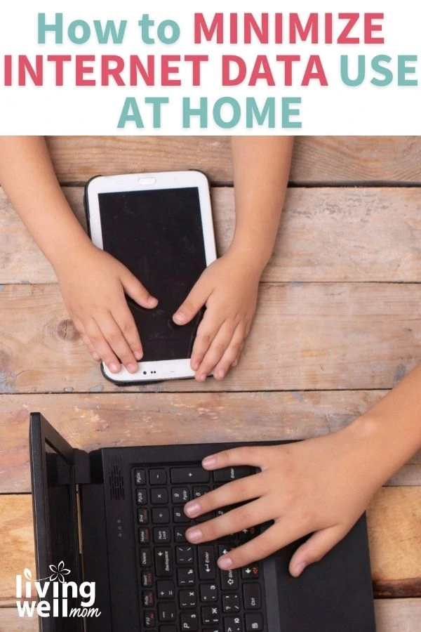 children using cell phone and laptop at home