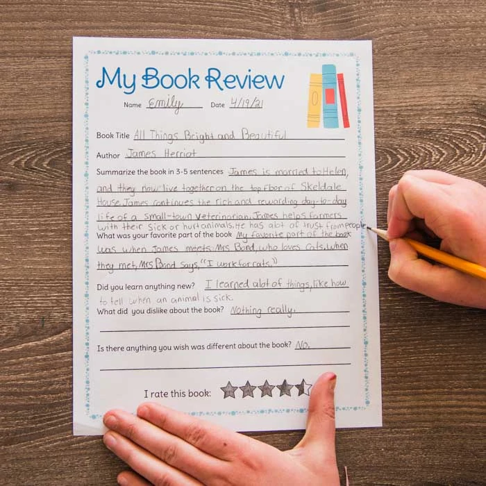 my book review preview worksheet
