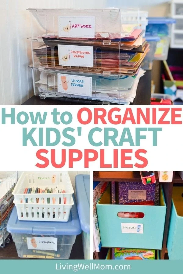 How to Organize Kids Crafts So They'll Actually Use Them