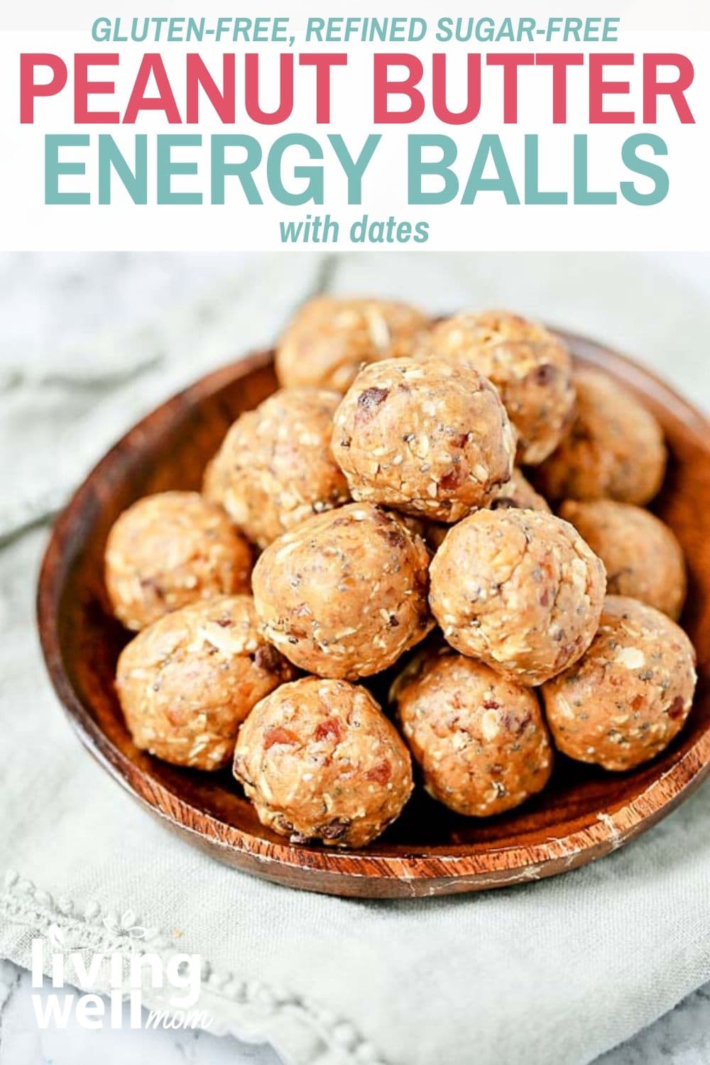 Peanut Butter Date Energy Balls {GlutenFree, DairyFree}