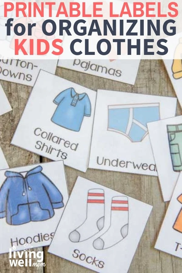 The Easy Way to Organize Kids Clothes with Free Printable Labels