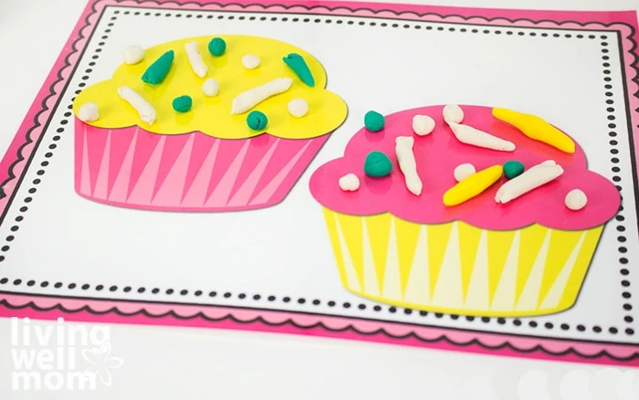 Cake Playdough Mat - Free Printable - My Party Design