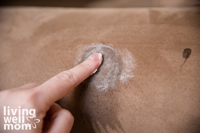cleaning tan microfiber couch 