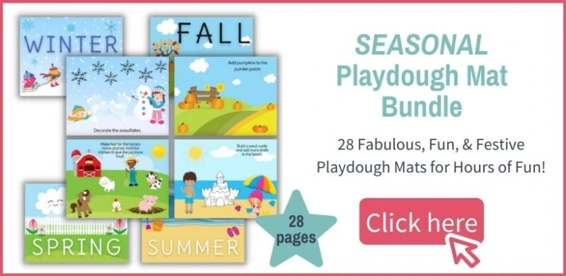 seasonal playdough mat bundle layout and offer