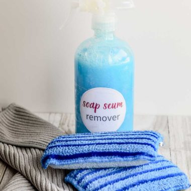 DIY Soap Scum Remover + Shower Cleaner {Spray + Wipe Away}