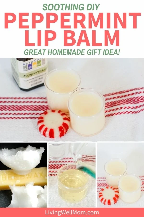 Easy 3 Ingredient DIY Peppermint Chapstick - Living Well Mom