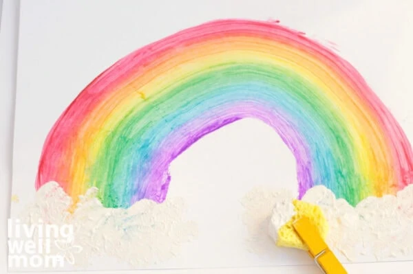 rainbow painting for kids