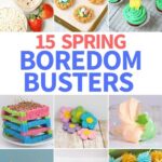 collage of images for spring entertainment for kids
