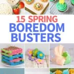 collage of images for spring entertainment for kids