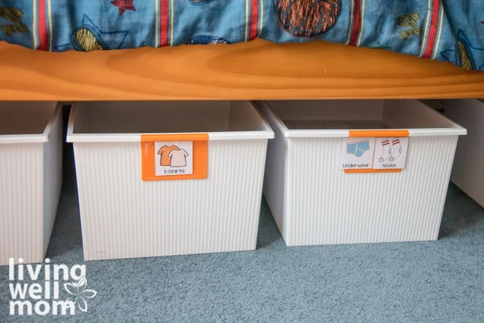 Printable Labels for Kids' Clothes Storage Boxes - The Homes I Have Made