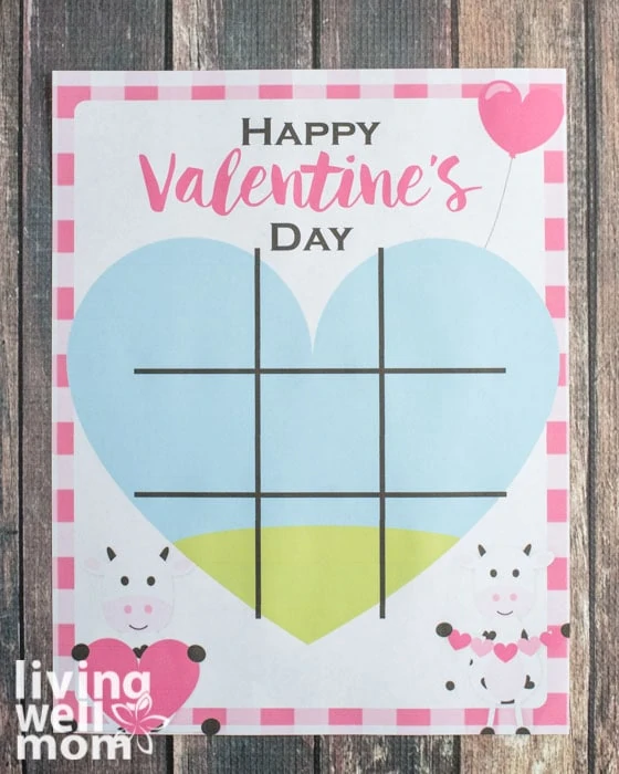 printable valentine's day tick tack toe