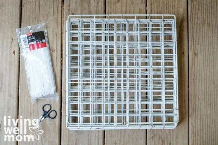 supplies for a diy shoe organizer for kids